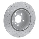 R1 11-16 BMW 528i Front & Rear Drilled & Slotted Silver Brake Rotor Set