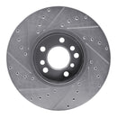 R1 00-06 BMW X5 Front Drilled & Slotted Silver Brake Rotor Set