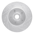 R1 95-11 Ford Ranger Front Drilled & Slotted Silver Brake Rotor Set