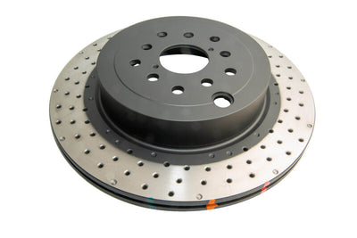 DBA 04-17 Subaru WRX STi Rear Cross Drilled/Dimpled 4000 XD Series Rotor