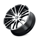 Kraze KR183 Spectra 18x8 / 5x108/114.3 BP / 40mm Offset / 72.62mm Hub Gloss Black Machined Wheel