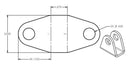 Ridetech Rod End Bracket .87 Wide