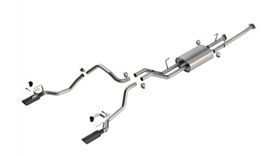 Borla 07-21 Toyota Tundra w/ Long Bed Cat-Back Touring SS Catback Exhaust w/ Black Chrome Tips