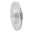 R1 12-16 Honda CR-V Front Drilled & Slotted Silver Brake Rotor Set