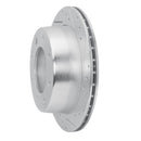 R1 00-11 Cadillac DTS Rear Right Drilled & Slotted Silver Brake Rotor