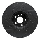 R1 19-22 BMW 430i xDrive Front & Rear Drilled & Slotted Black Brake Rotor Set w/Optimum Pads