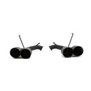 BLOX Racing 2022+ WRX Muffler Delete / Axle Back Single Wall 4in - Matte Black Tips