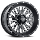 ITP Momentum 22x6.5 / 4x156 BP / 10mm Offset Black w/ Milled Accents Wheel