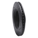R1 11-12 Jeep Liberty Front Left Drilled & Slotted Black Brake Rotor