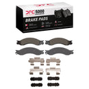 DFC 04-10 Chevrolet C5500 Kodiak Rear 5000 Advanced Semi Metallic Brake Pads and Hardware Kit