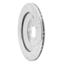 R1 04-07 Ford Freestar Rear Left Drilled & Slotted Silver Brake Rotor