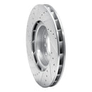 R1 95-02 BMW M3 Left Front Drilled & Slotted Silver Brake Rotor