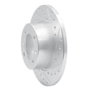 R1 1981-1987 Saab 900 Front Right Drilled & Slotted Silver Brake Rotor