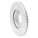 R1 11-25 Buick Encore GX Front Right Drilled & Slotted Silver Brake Rotor