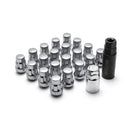 Wheel Mate Muteki SR35 Close End Lug Nuts w/ Lock Set - Satin Silver 12x1.25 35mm