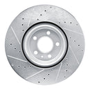 R1 18-25 Audi SQ5 Sportback Front Right Drilled & Slotted Silver Brake Rotor