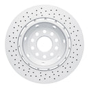 DFC 03-04 Audi RS6 Left Rear Drilled Hi-Carbon Alloy Geomet Coated Rotor