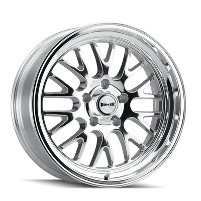 Ridler 607 20x10 / 5x120.65 BP / 0mm Offset / 83.82mm Hub Polished Wheel