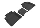 3D MAXpider 2016-2019 Nissan Maxima Kagu 1st & 2nd Row Floormats - Black