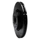 R1 02-09 Buick Rainier Front Right Drilled & Slotted Black Brake Rotor