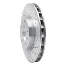 R1 95-02 BMW M3 Left Front Drilled & Slotted Silver Brake Rotor