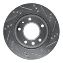 R1 02-06 Dodge Sprinter 2500 Front Left Drilled & Slotted Silver Brake Rotor
