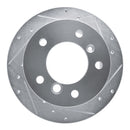 R1 02-18 Dodge Sprinter 3500 Rear Right Drilled & Slotted Silver Brake Rotor
