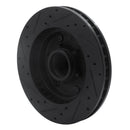 R1 88-96 Chevrolet C2500 Front Right Drilled & Slotted Black Brake Rotor