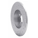 R1 10-25 Audi A3 Front & Rear Drilled & Slotted Silver Brake Rotor Set