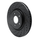 R1 14-19 Nissan X-Trail Front Drilled & Slotted Black Brake Rotor Set
