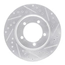 R1 67-70 Chevrolet Impala Front Right Drilled & Slotted Silver Brake Rotor