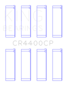 King Engine Bearings Honda 2006+ R16A/ R18A (Size 1.0) Coated Connecting Rod Bearing Set