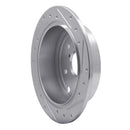 R1 15-21 Subaru WRX Rear Left Drilled & Slotted Silver Brake Rotor