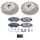 Power Stop 94-97 Honda Civic del Sol Front and Rear Semi-Coated Rotor Kit