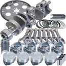 Eagle Chevy LT1350 1Pc 3.750in Crank 5.700in I-Beam Rods 4.040in Pistons 153 Tooth FP Bal Assembly