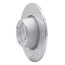 R1 75-80 Triumph TR7 Front Left Drilled & Slotted Silver Brake Rotor