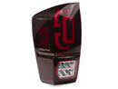 Raxiom 16-23 Toyota Tacoma XW Series Sequential LED Tail Lights- Black Housing- Red Lens