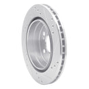 R1 92-95 Mercedes-Benz E420 Rear Left Drilled & Slotted Silver Brake Rotor