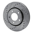 R1 01-07 Chrysler Town & Country Front Left Drilled & Slotted Silver Brake Rotor