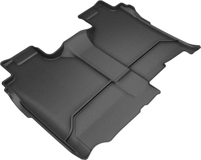 3D MAXpider 19-21 GMC Sierra Silverado Double/Crew Bench Seat Kagu 1st + 2nd Row Floormats - Black