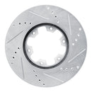 R1 02-18 Nissan UrVan Front Drilled & Slotted Silver Brake Rotor Set