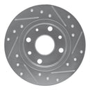 R1 90-93 Mazda Miata Rear Left Drilled & Slotted Silver Brake Rotor