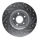 R1 16-23 Mazda CX-9 Rear Drilled & Slotted Silver Brake Rotor Set