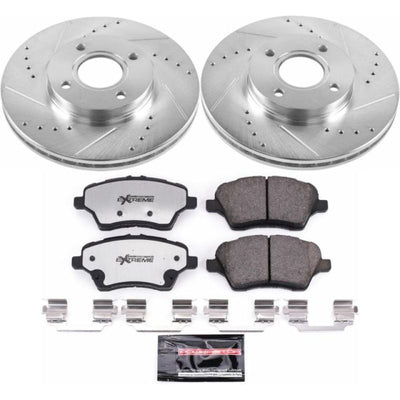 Power Stop 14-19 Ford Fiesta Front & Rear Z26 Street Warrior Brake Kit