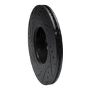 R1 14-18 Ford Focus ST Front Right Drilled & Slotted Black Brake Rotor