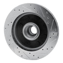 R1 98-03 Dodge Ram 2500 Van Front Left Drilled & Slotted Silver Brake Rotor
