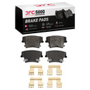 DFC 06-08 Dodge Magnum Rear Drilled & Slotted Geoperformance Rotors 5000 Advanced Pads w/Hardware