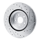 R1 15-22 Ram Promaster City Front Left Drilled & Slotted Silver Brake Rotor