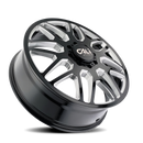Cali Off-Road 9115D Invader Dually 24x8.25 / 8x210 BP / 115mm OS / 154.2mm Hub Gls Blk Mill Wheel