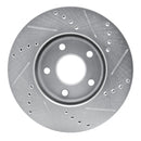R1 06-11 Chevrolet HHR Front Drilled & Slotted Silver Brake Rotor Set